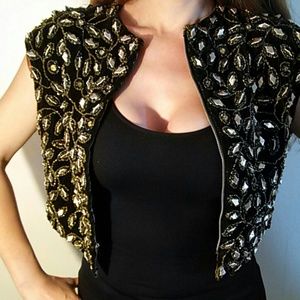 Gorgeous crop top - beautifully made Expert zipper, perfect condition